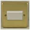 Eurolite Pbfsw 6Amp Fan Isolator Switch Round Edge Polished Brass Plate Matching Rocker