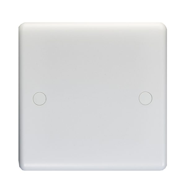 Eurolite Pl4011 Enhance White Plastic 1 Gang Blank Plate