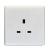 Eurolite Pl4030 Enhance White Plastic 13A 1 Gang Unswitched Socket