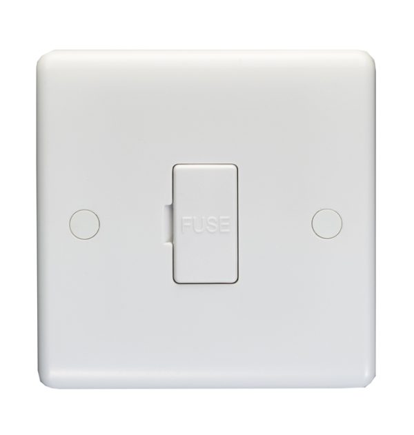 Eurolite Pl4130 Enhance White Plastic 13A Un-Switched Fused Spur Unit