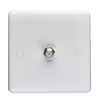 Eurolite Pl4331 Enhance White Plastic Sat Tv Outlet (Non-Isolated)