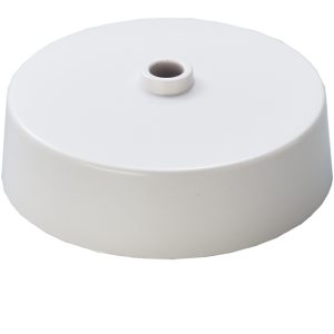 Eurolite Pl701 Ceiling Rose 3 Inline Loop In Terminals & Earth With Clear Base