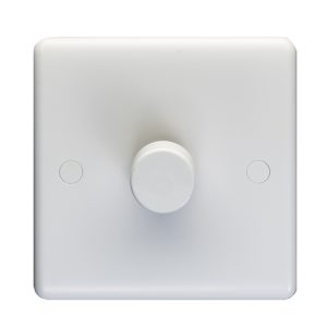 Eurolite Pl3504/12 Enhance White Plastic 1 Gang 2 Way 40-400W Dimmer