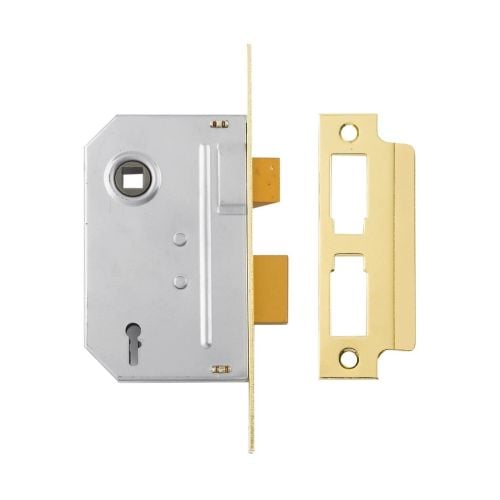 Yale Pm246 2 Lever Sashlock 3" Polished Brass P-M246-PB-76