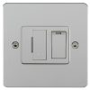 Eurolite Pssswfw 13Amp Dp Switched Fuse Spur Round Edge Polished Stainless Steel Plate White Rocker