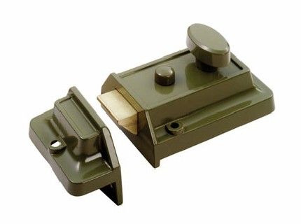 CARLISLE BRASS - RCN8160GN-BP RIM CYLINDER NIGHTLATCH TRADITIONAL STYLE ( 60MM ) C/W BRASS CYLINDER