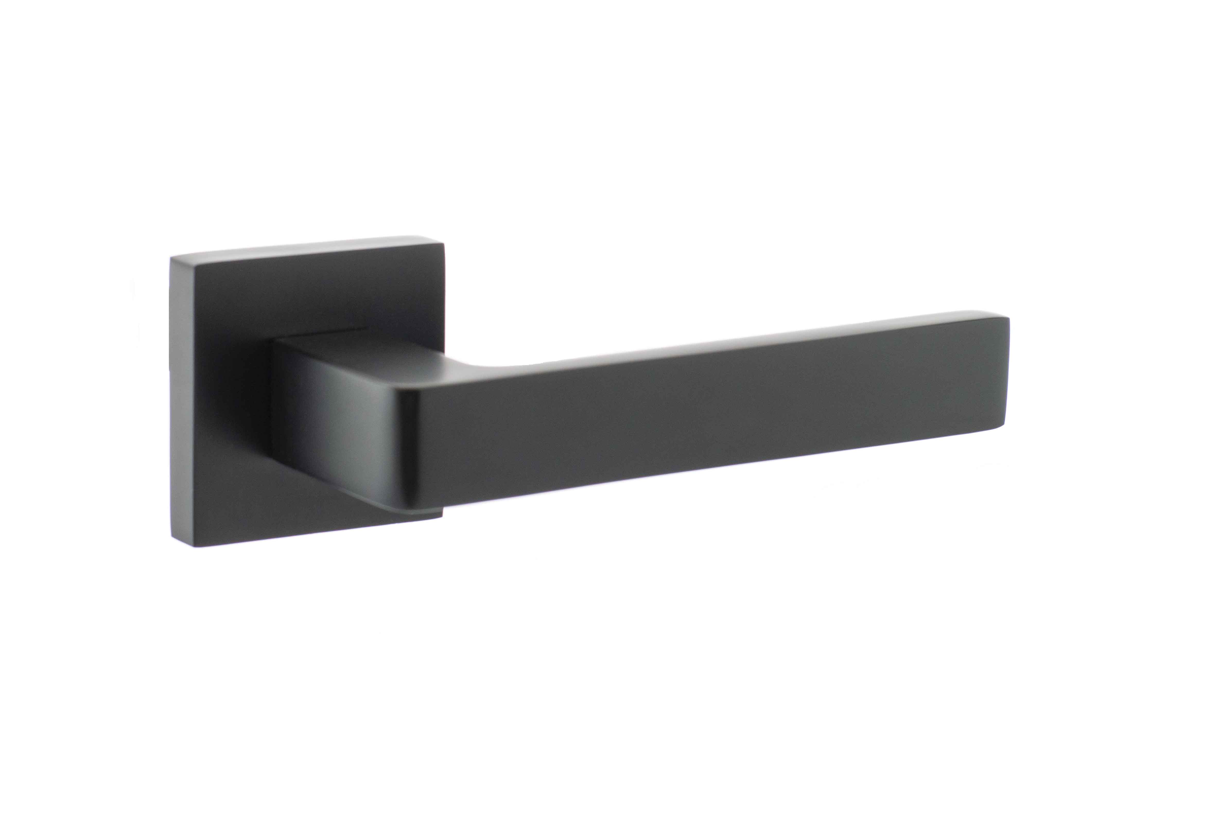 STATUS Montana Designer Lever on S4 Square Rose - Matt Black