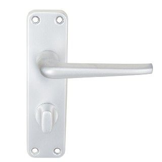 CARLISLE BRASS - SAA21WC-BP ALUMINIUM LEVER ON BACKPLATE - BATHROOM/PRIVACY