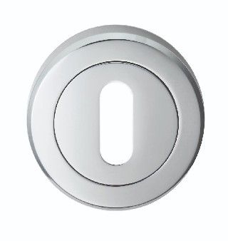 SZM003CP-BP SEROZZETTA LOCK PROFILE ESCUTCHEON ON CONCEALED FIX ROUND ROSE