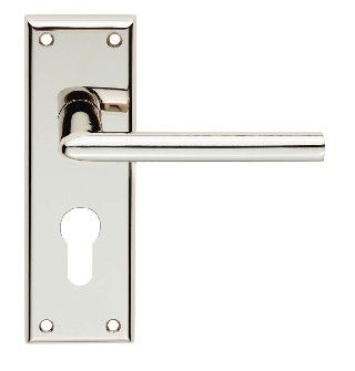 CARLISLE BRASS - SZR011YPN SEROZZETTA DIECI LEVER ON BACKPLATE - EURO 47.5MM