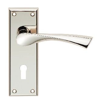 CARLISLE BRASS - SZR021PN SEROZZETTA VENTI LEVER ON BACKPLATE - LOCK 57MM