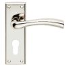 CARLISLE BRASS - SZR051YPN SEROZZETTA CINQUANTA LEVER ON BACKPLATE - EURO 47.5MM