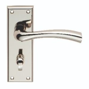 CARLISLE BRASS - SZR053PN-RP SEROZZETTA CINQUANTA LEVER ON BACKPLATE - BATHROOM 57MM