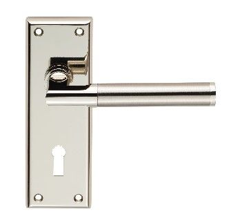 CARLISLE BRASS - SZR061PNSN-RP SEROZZETTA SESSANTA LEVER ON BACKPLATE - LOCK 57MM