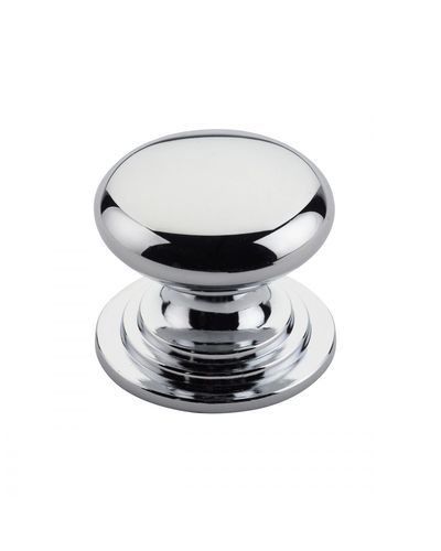 Zoo Hardware TDFK37-CP Round Cabinet knob 37mm Dia. Polished Chrome Finish