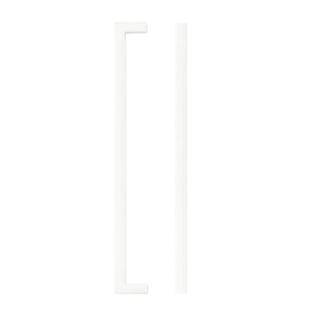 Zoo Hardware TDFPS-224-MW Square Block Cabinet handle 224mm CTC Matt White Finish