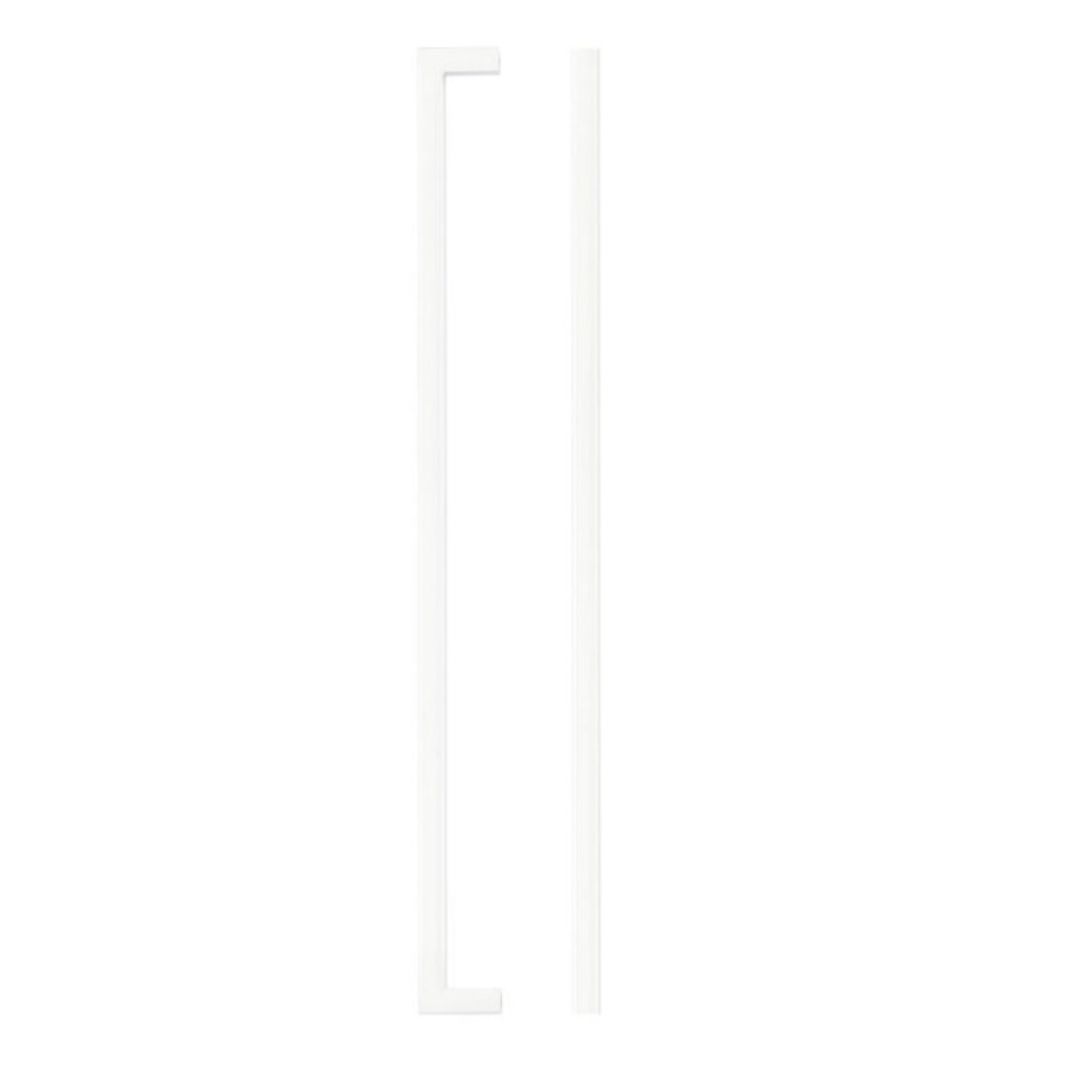 Zoo Hardware TDFPS-320-MW Square Block Cabinet handle 320mm CTC Matt White Finish