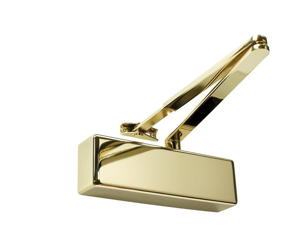 Rutland TS.3204 Door Closer, BC c/w Cover, Flatbar Armset PVD Brass