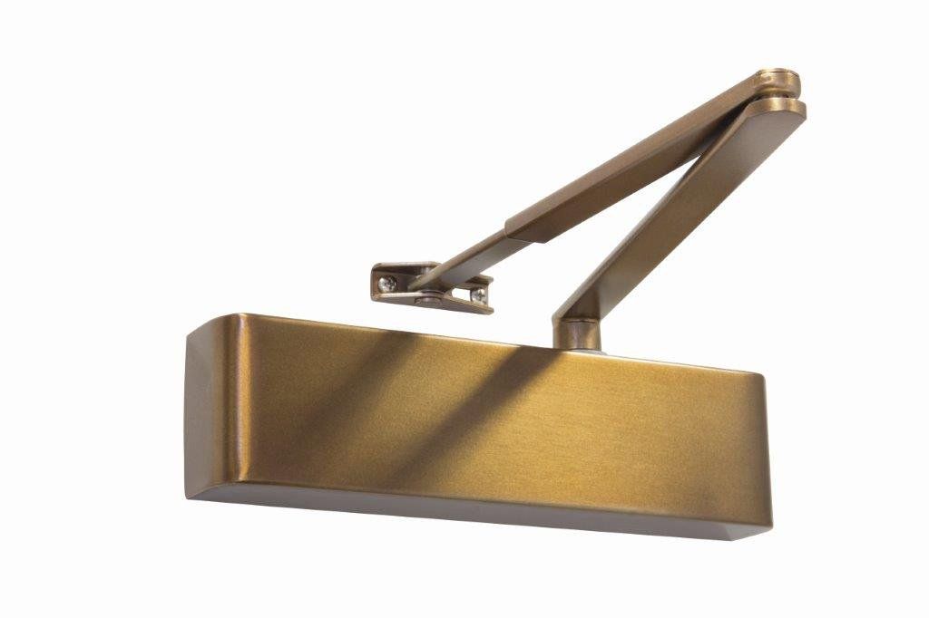 Rutland TS.9205 Door Closer, DABC c/w Semi-Radius Cover, Flatbar Armset Weathered Bronze