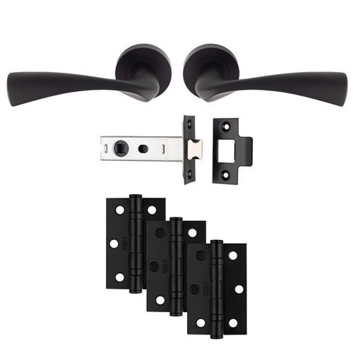 Carlisle Brass Sintra Latch Pack - Ultimate Door Pack Udp007Mb/Intb Matt Black