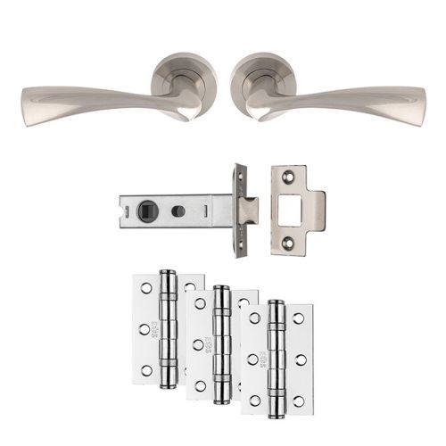 Carlisle Brass UDP007SN/INTB Sintra Latch Pack - Ultimate Door Pack Satin Nickel