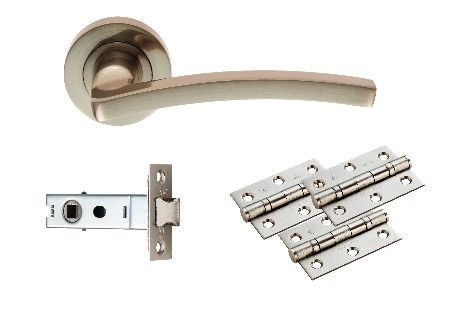 CARLISLE BRASS - UDP009SN-INTB TAVIRA LATCH PACK - ULTIMATE DOOR PACK