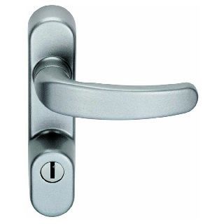 CARLISLE BRASS - XSA5003SV NARROW STYLE (HANDLE) EXTERNAL LOCKING ATTACHMENT C/W CYLINDER