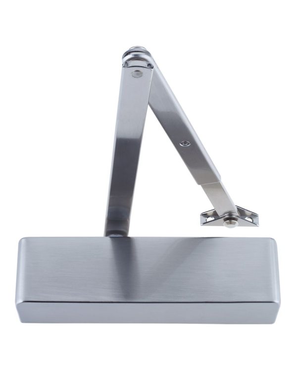 Zoo Hardware ZDC0024A-SN Overhead Door Closer, Power Adjustable Size 2-4 + Matching Finish