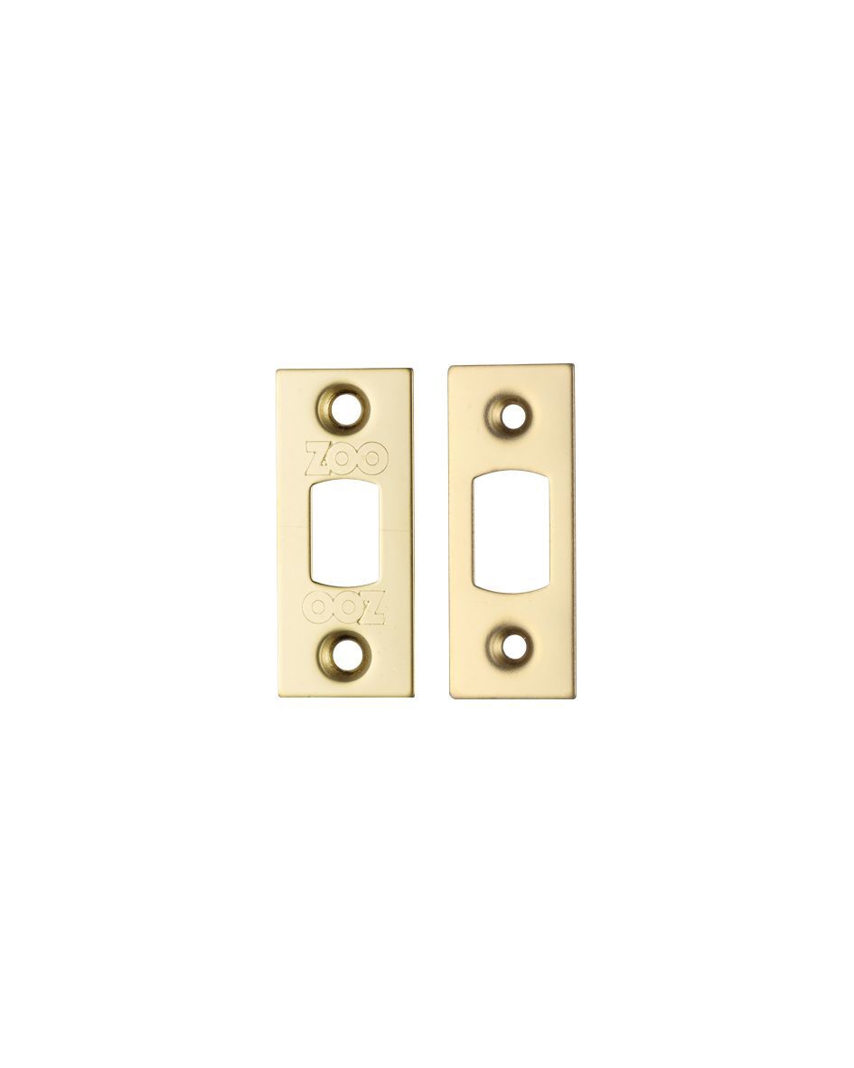 Zoo Hardware ZLAP02-PVDSB Spare Sq.Acc Pk for Heavy Duty Tubular Deadbolts - PVD Satin Brass