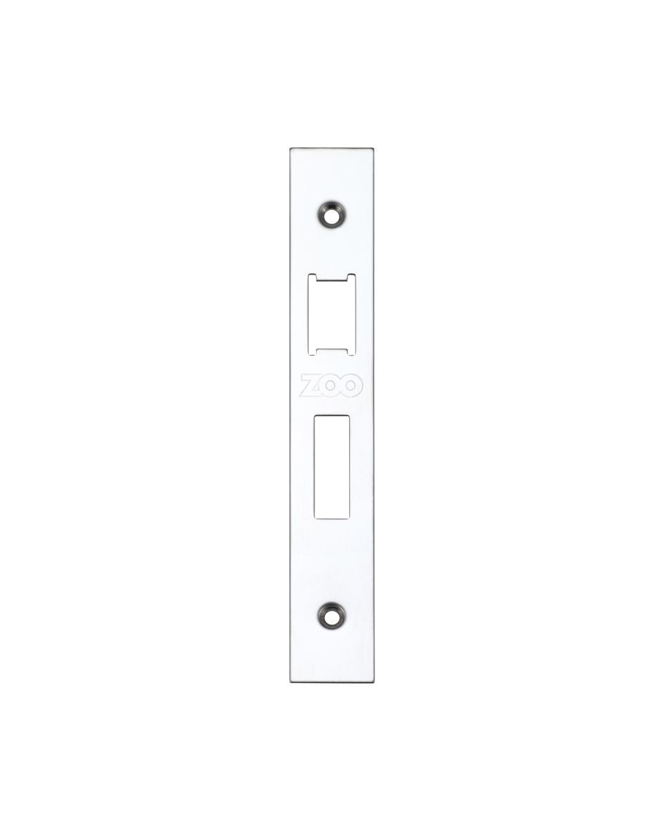 Zoo Hardware ZLAP10-PCW Spare Sq.Acc Pk for UK Sashlock - Contains Forend, Strike & Screws - Powder Coated White