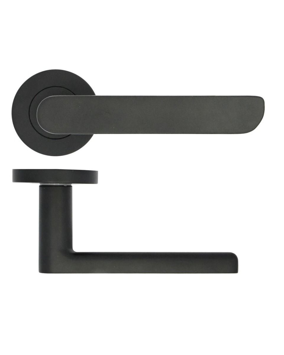 Zoo Hardware ZPA040-MB Valencia Door Handle on Rose Black