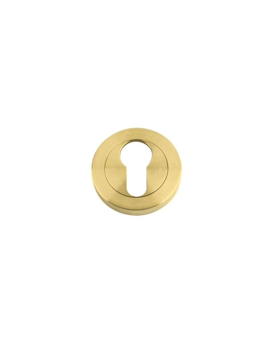 Zoo Hardware ZPZ001-FSB Escutcheon Euro-Profile (50mm Dia.) Pvd Satin Brass