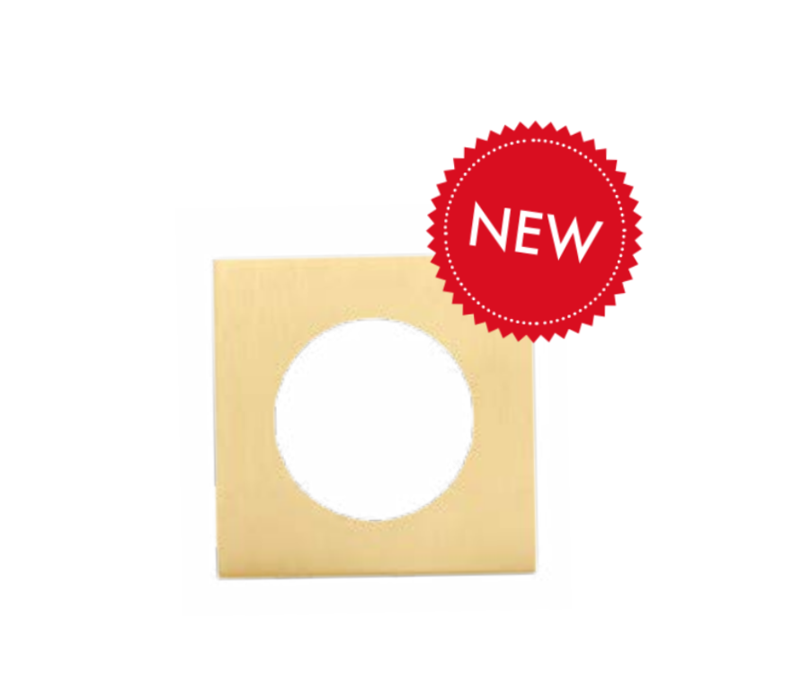 Zoo Hardware ZPZSQSR-FSB ZPZ Spare Square Rose Pack Pvd Satin Brass