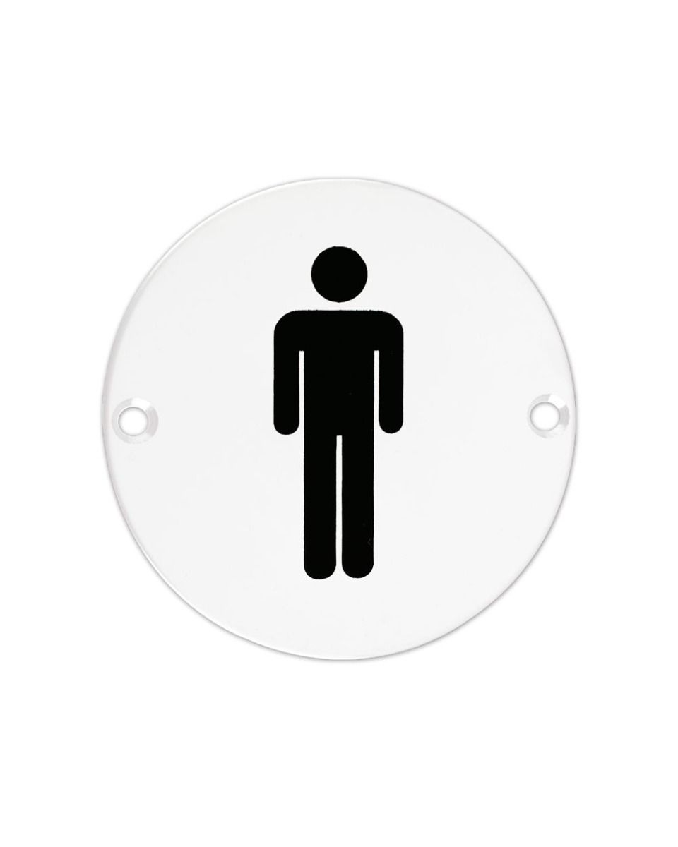 Zoo Hardware ZSS01-PCW Sex Symbol - Male - 76mm - Powder Coated Matt White