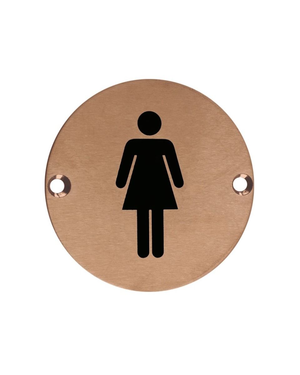 Zoo Hardware ZSS02-PVDBZ Sex Symbol - Female - 76mm Dia PVD Bronze