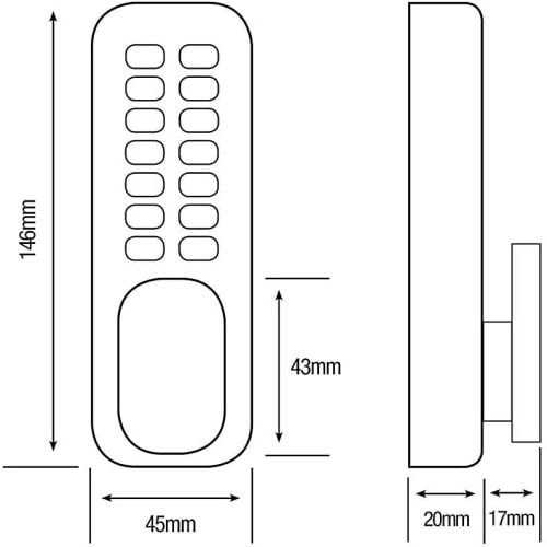 Yale Hold Open Push Button Door Lock Satin Chrome P-DL02-SC