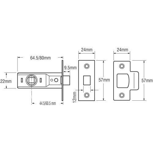 Yale Pm888 Tubular Mortice Latch 3