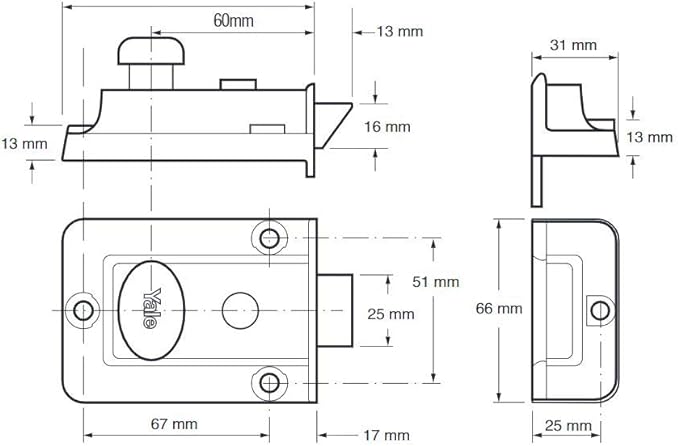 P77KC Traditional Nightlatch Case Only