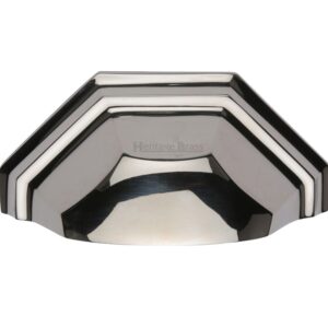 Heritage Brass Cabinet Drawer Pull Handle (89Mm C/C), Polished Nickel