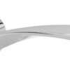 Eco Aqua Aluminium Lever Door Handle on Round Rose - Polished Chrome