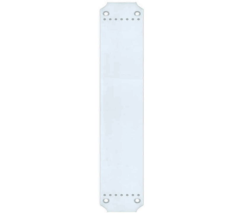Fulton & Bray Cast Brass Art Nouveau Finger Plate (370Mm X 64Mm), Polished Chrome