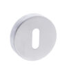 CleanTouch Anti-Bac Key Escutcheons on Minimal Round Rose - Satin Chrome