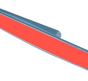 Jedo Collection Chameleon 1 Cabinet Pull Handles (96mm C/C), Orange