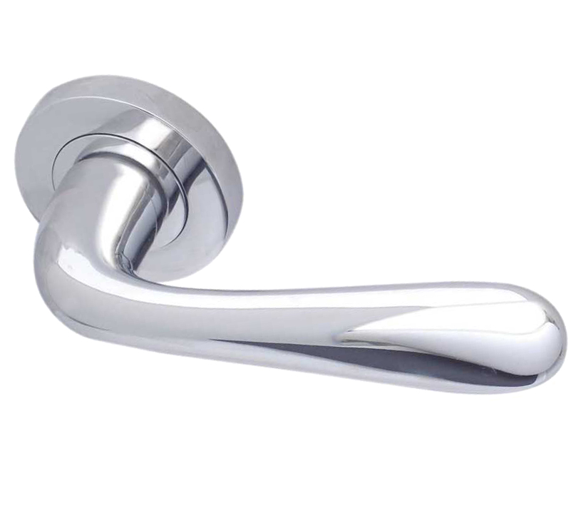 Reguitti Classic Door Handles On Round Rose,