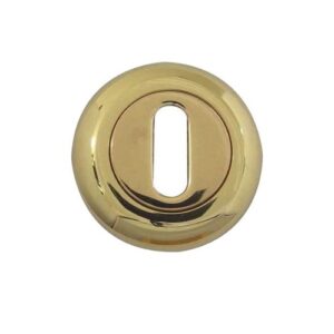 Frelan Hardware Standard Profile Bevelled Escutcheon, Polished Brass