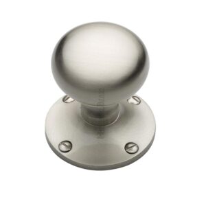 Heritage Brass Kensington Mortice Door Knobs, Satin Nickel (Sold In Pairs)