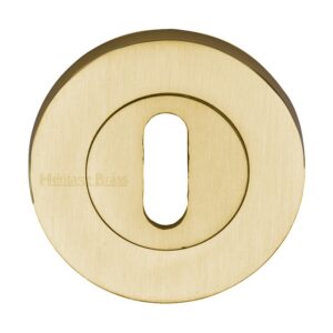 Heritage Brass Standard Key Escutcheon, Satin Brass