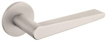 Atlantic Tupai Rapido 5S Line Torrao 5mm Slimline Designer Door Handles On Round Rose, Pearl Nickel - T1967R5SPL (sold in pairs)