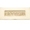 Heritage Brass Letters Embossed Letter Plate (254Mm X 101Mm), Polished Brass