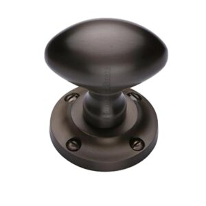 Heritage Brass Suffolk Mortice Door Knobs, Matt Bronze (Sold In Pairs)